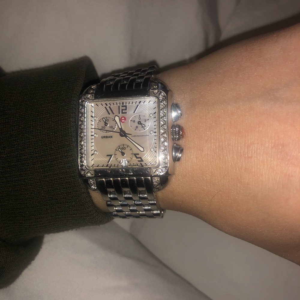 Michele watch “URBAN with diamonds” ladies watch